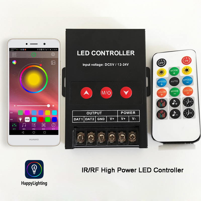 Bluetooth Addressable LED Strips High Power LED Music Controller Bluetooth Addressable LED Strips High Power LED Music Controller
